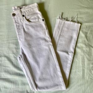 Re/Done Originals High Rise Ankle Crop Jeans
